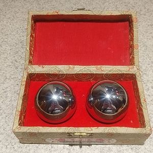 Vintage Baoding Chinese Iron Direction Balls